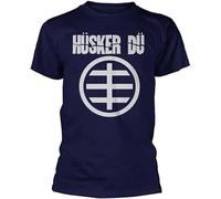 realx Husker Du Circle Logomens - Camiseta, Negro, XL