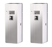 reamhome 2 ambientadores automáticos de pared para el hogar, neutralizadores de olores, dispensador de aerosol, color plateado
