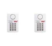 reamhome 2 x Alarma de puerta inalámbrica fuerte Pin de seguridad Pin teclado de pánico para casa oficina garaje cobertizo