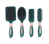 reamhome Juego de 4 Juego de Cepillos para el Cabello para Mujeres Cabello Seco o HúMedo Peine de Juego de Cepillo y Peine para Desenredar
