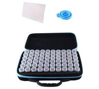reamhome Organizador de almacenamiento de semillas de 60 ranuras, caja de almacenamiento resistente con bolsa con cremallera y etiquetas adhesivas (semillas no incluidas)