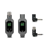 reamhome Receptor transmisor de micrófono inalámbrico conectado al sistema de micrófono inalámbrico Xlr para micrófono de condensador dinámico de 48 V, A