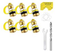 reamhome Tapones de ventilación para latas de gas combustible, paquete de 6 unidades, kit de ventilación de combustible mejorado, utilizado para todos para latas de gas, tanque de combustible, jarra