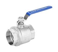 reamhome Válvula de bola rosca hembra de 2 pulgadas de acero inoxidable 304 de puerto completo hembra válvula de bola de 2 pulgadas DN50 1000 WOG