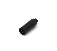 Rean - adaptador xlr macho a macho - color negro