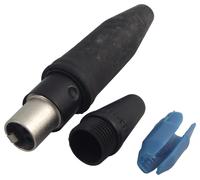 REAN Conector Mini-XLR Hembra 4 Polos, Estanco