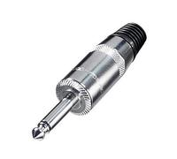 REAN Neutrik NYS225L - Conector jack para altavoz (6,3 mm, 2 pines, diámetro de hasta 9 mm)