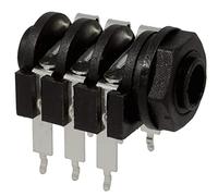 Rean NYS 218 Jack Estéreo con Pines Extra Largos para PCB PC Mount 6.30mm de Amplificador u otro Aparato Eléctronico