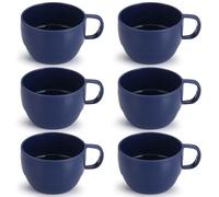 ReaNea Juego de 6 tazas de café de 12 onzas, tazas de plástico ligeras y duraderas para el hogar, al aire libre, picnic, camping, idea de regalo de cumpleaños