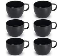 ReaNea Juego de 6 tazas de café de 12 onzas, tazas de plástico ligeras y duraderas para el hogar, al aire libre, picnic, camping, idea de regalo de cumpleaños