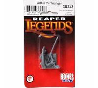 Reaper Adeui The Younger - Figura en miniatura de 25 mm, escala heroica, huesos de EE. UU