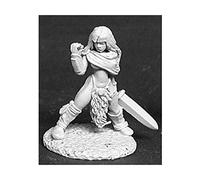 Reaper Miniatures 2476 - Leyendas Oscuras: Lorna La Cazadora, Barbarin (sin Pintar) [Importado de Alemania]