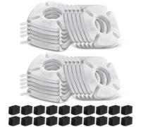 Reapyyt 1 Juego de Filtros de Agua para Gatos para Fuente, Filtro de Carbón Activado con Esponjas de Prefiltro para Fuente de Agua para Mascotas