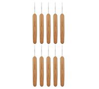 Reapyyt 10 Piezas de Herramienta de Ganchillo para Rastas, de Ganchillo para Rastas para Cabello de Madera, Herramienta de Ganchillo para Rastas