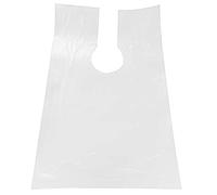 Reapyyt 100 Piezas Delantal PE Tela Barbero Larga Desechable Permanente PeluqueríA Corte de Pelo Capa de PeluqueríA Chal 60X90Cm