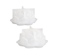 Reapyyt 4 Piezas de Moldes de Silicona para Velas de Grandes en 3D, Hechos A Mano, para Hacer Jabón de Resina y Yeso para Aromaterapia con Flores