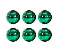 Reapyyt 6 Bolas de Navidad de 8 cm, Luces Decorativas para Árbol de Navidad, Colgantes para Ventana, Techo, Compras, Color Verde