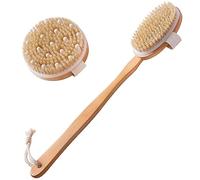Reapyyt Cepillo Corporal para Cepillado en Seco Juego de 2, Cepillo Exfoliante para Piel, Estropajo con Encargarse de para Ducha, Cepillo Seco para Celulitis