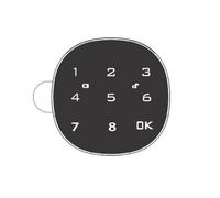 Reapyyt - Cerradura electrónica digital inteligente para caja de letras, pantalla táctil, plancha, puerta de armario de oficina, contraseña, teclado, 30 mm
