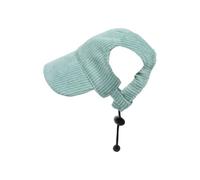 Reapyyt Cian Sombrero para para Perros, Moda Informal, Protección UV, Transpirable, con Agujeros para Orejas, Sombrero Ajustable para Mascotas para Viajes Aire Libre y Camping