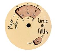 Reapyyt Circle of Fifths Wheel Circle of Fifths Wheel Tool for Guitar Learning, Circle of Fifths Chord Wheel - Herramienta de melodía de madera