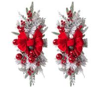 Reapyyt con Lazos, Adornos con Adornos Florales Inalámbricos en la Puerta de Entrada de Las Escaleras