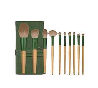 Reapyyt Juego de 10 brochas de maquillaje, brochas de maquillaje súper suaves para colorete, brocha para polvos, pincel para sombra de ojos, marcador