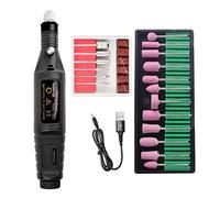 Reapyyt Juego de MáQuina de Lijado de PláStico Pluma EléCtrica Mini Herramienta de Lijado de Taladro EléCtrico Herramienta EléCtrica de UñAs