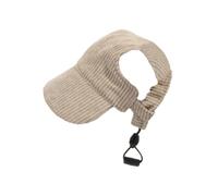 Reapyyt Marrón Sombrero para para Perros, Moda Informal, Protección UV, Transpirable, con Agujeros para Orejas, Sombrero Ajustable para Mascotas para Viajes Aire Libre y Camping
