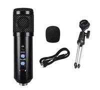 Reapyyt MicróFono de Condensador USB Equipo de GrabacióN en Juego de Voz MicróFono de Karaoke para Computadora PortáTil PC de Escritorio