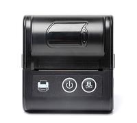 Reapyyt Mini impresora térmica inalámbrica Thermal BT 58 mm Impresión térmica de recibos 86 x 82 x 44 mm enchufe europeo negro
