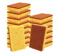 Reapyyt Paquete de 16 Esponjas Biodegradables y Compostables para Fregar, Esponja EcolóGica de Fibra de Palma para Limpiar Platos de Cocina