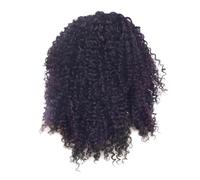 Reapyyt Peluca con Frente de Encaje Ondulado Profundo, Rizado, Suelto, de 18 Pulgadas, Peluca Sintética Resistente Al con Parte Media para Mujer