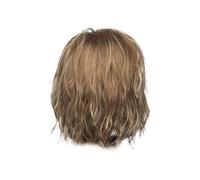 Reapyyt Pelucas de Estilo Europeo y Americano Color Degradado de Cabello Pelo Corto Peluca de Fibra Química Pelucas de Mujer con Flequillo