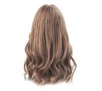 Reapyyt Pelucas Sintéticas Diarias de Corta de 24 Pulgadas 13x4 para Mujeres Blancas y Negras Cosplay Pelo de Fibra Natural -Peluca Ondulada Al Agua