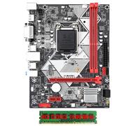 Reapyyt Placa base de escritorio de repuesto PCB B75-H con 1 x 8G DDR3 1600 MHz RAM LGA 1155 para CPU I3 I5 I7 USB 3.0 SATA 3.0 soporta hasta 16 GB
