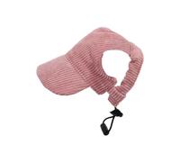 Reapyyt Rosa Sombrero para para Perros, Moda Informal, Protección UV, Transpirable, con Agujeros para Orejas, Sombrero Ajustable para Mascotas para Viajes Aire Libre y Camping