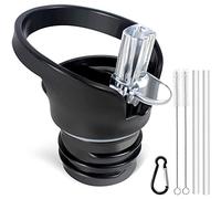 Reapyyt Tapa de paja de tamaño estándar para botella estándar y botella de ascenso simple, con pajita y cepillo limpio