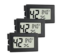 Reapyyt Termómetro Higrómetro Digital Multifuncional para Interiores - Paquete de 3, Medidores de Humedad con Sonda Incorporada