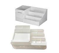 Reapyyt Tipo de CajóN Caja de Almacenamiento de Maquillaje Dormitorio Acabado Estante de PláStico CosméTico Cuidado de la Piel Tocador Escritorio