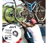 Rear Bike Rack, Car Bike Rack Mount Set Front Fork & Rear Wheel Holder