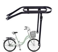Rear Bike Rack - Metal 45x35x15cm 17.72x13.78x5.91in, Black Heavy Duty | Bicycle Cargo Carrier With Stable Support | Bicycle Luggage Rack, Rear Storage Carrier | For Commuting Touring