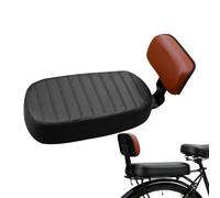 Rear Bike Seat - Adjustable Strap Bicycle Saddle Replacement | Child Seat | with Backrest No Slip Bike Passenger Seat for Boys Girls Young Children Long Riding Outdoor City Street Biking Cycling