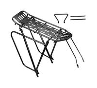 Rear Bikes Rack, Cargo Rack, Lightweight High Capacity Secure Fit Strong Support Stable Base Versatile Compact Aluminum Strength, Luggage Carrier for Cycling Road, 17.32x5.51x14.96Inches, Black