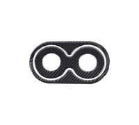 Rear Center Console Armrest Cup Holder Trim Cover for 2014-2018 Accessories Soft Carbon Fiber