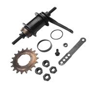 Rear Coaster Brake Hub with Back Pedal Function for Single Speed Bikes, 36/32 Spoke Holes, 18T Gear, Rear Hub for BMX and Cruiser Bikes(Black 36 Hole)