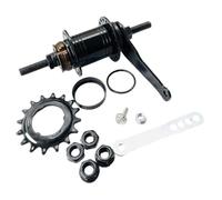 Rear Coaster Brake Hub with Back Pedal Function for Single Speed Bikes, 36/32 Spoke Holes, 18T Gear, Rear Hub for BMX and Cruiser Bikes(Black 32 Hole)