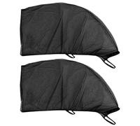 Rear Side Car Window Shade - Breathable Mesh UV Protection Fly Cover, Durablee Translucent Sun Shield Accessory | For Cars SUVs Travel Driving Heat Reduction Privacy Comfort Interior Uses