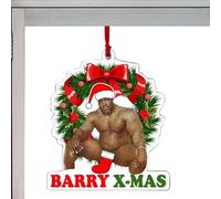 Rear View Mirror Accessories - 2D Christmas Funny Pendant, Car Rearview Charm Decor for SUV, Holiday Ornament Accessory, Dashboard Decoration with Cute Design, Mirror Charm for Vehicle, and Bedroom