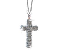 Rear View Mirror Decor, Bling Vehicle Pendant, 2.36x1.18 Inches Christian Religious Ornament, Craftsmanship, Easy Dangle Design, Perfect for Auto Interiors, Homes, Churches, Trucks